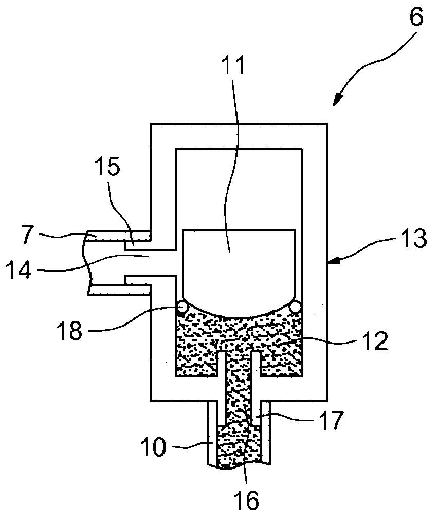 Circuit for dispensing windshield washer fluid for a motor vehicle