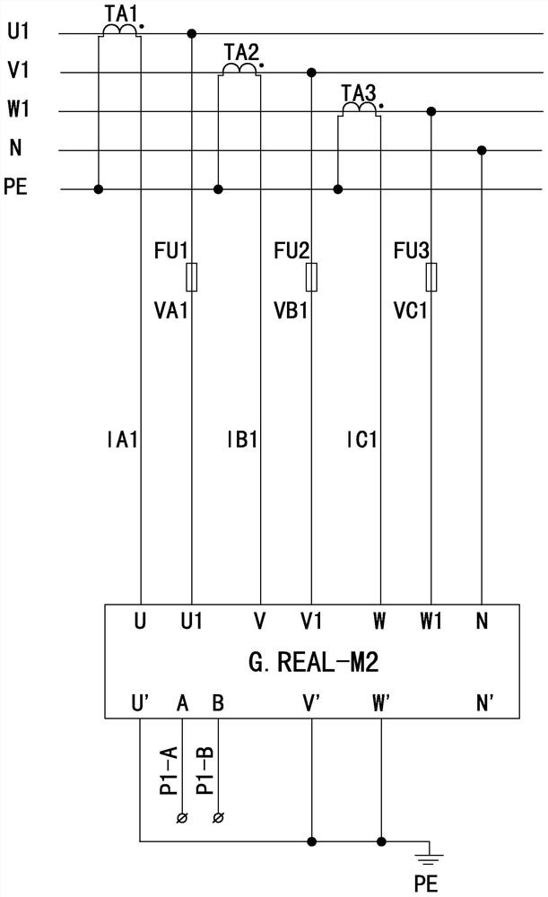 A central air-conditioning fresh air unit control system for monitoring real-time energy consumption