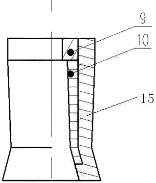 Rapid assembling and disassembling combination fixture for removing burrs on inner walls of slender rods through ultrasonic compositing of abrasive flows