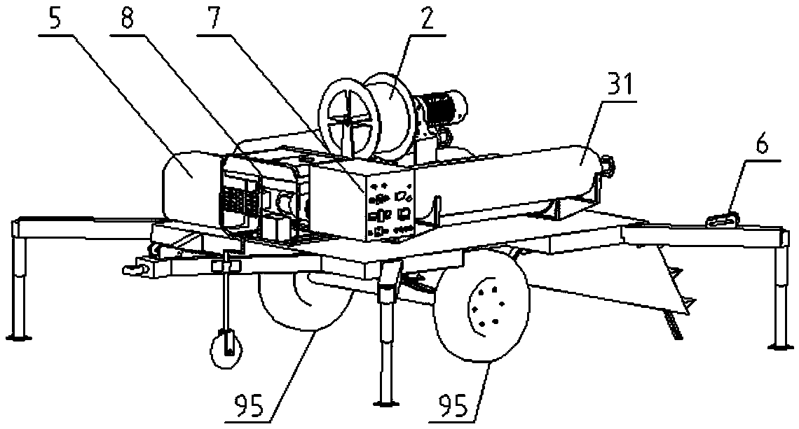 A motorized anchoring vehicle for retracting, deploying and parking tethered balloons