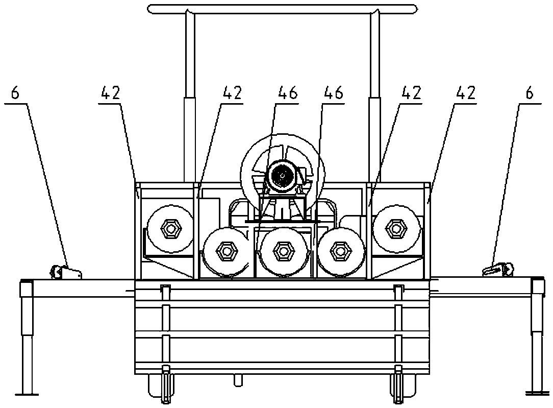 A motorized anchoring vehicle for retracting, deploying and parking tethered balloons