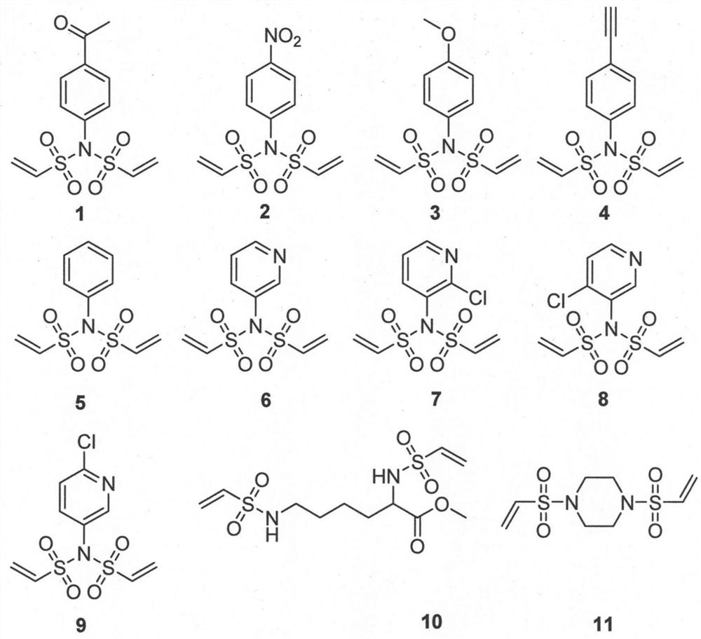 A kind of bisethylene sulfonamide linker and its preparation and application