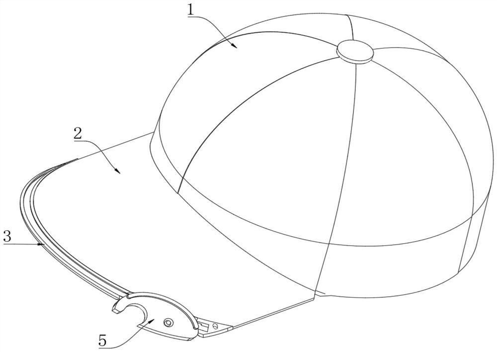 Wine opener structure suitable for baseball brim