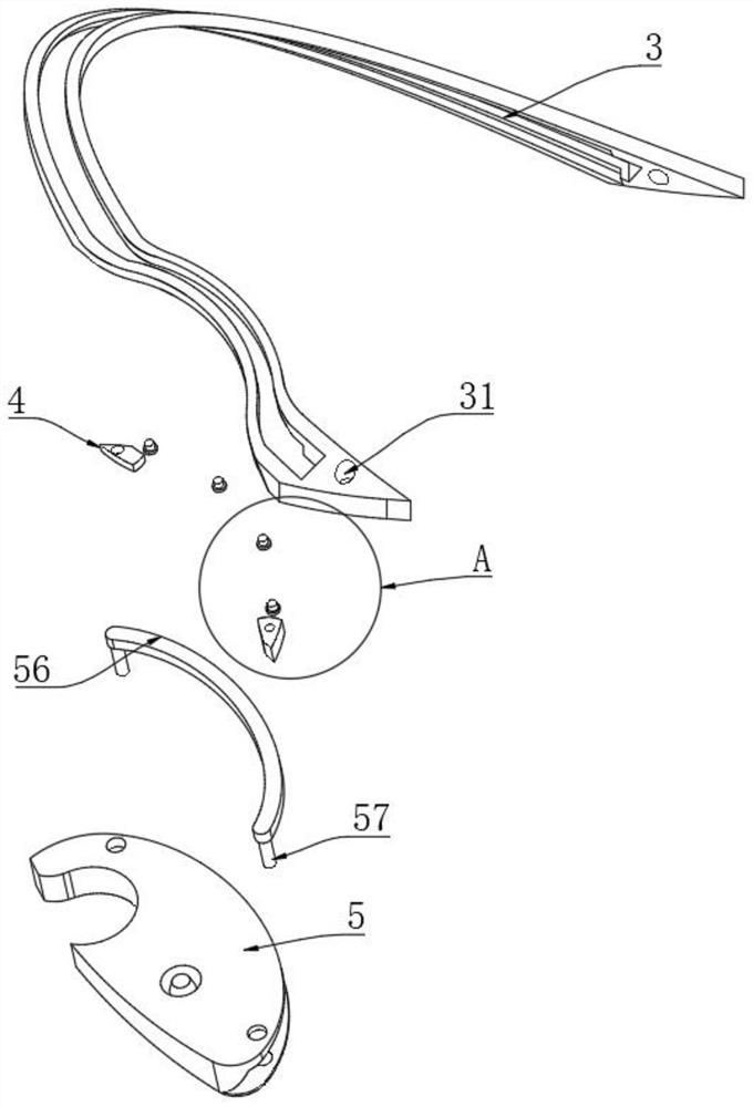 Wine opener structure suitable for baseball brim