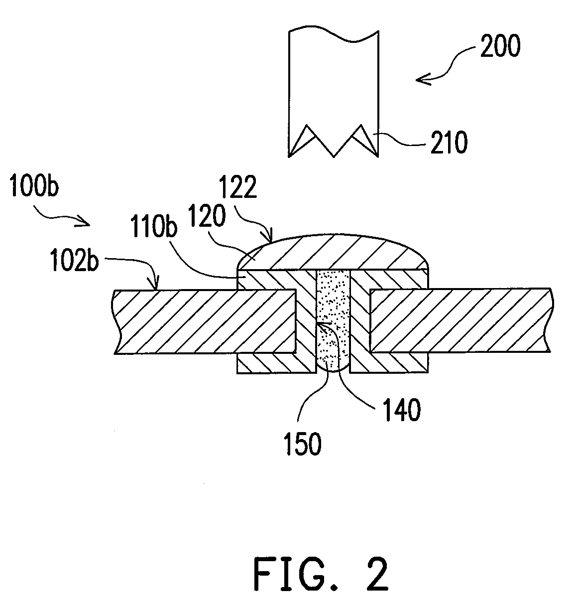 Testing probe and electrical connection method using the same