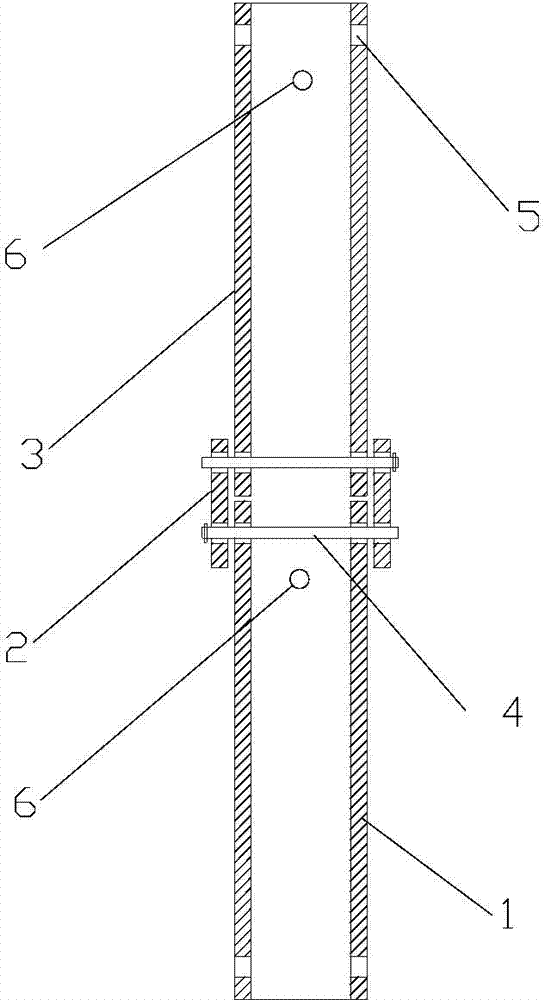 Supporting steel pipe device of underground added layer of existing building and installing method of supporting steel pipe device