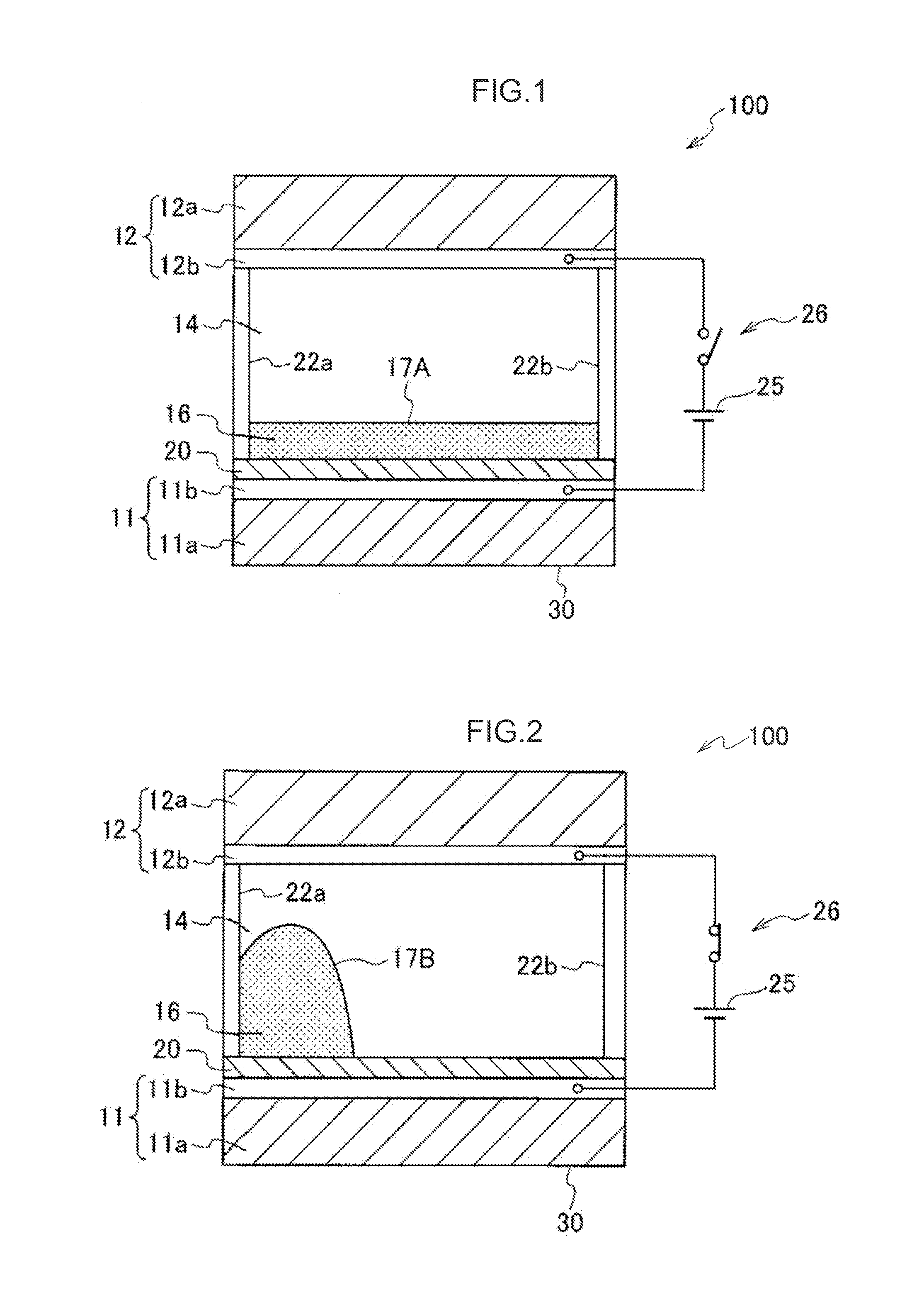 Electrowetting display device and dye composition for electrowetting display