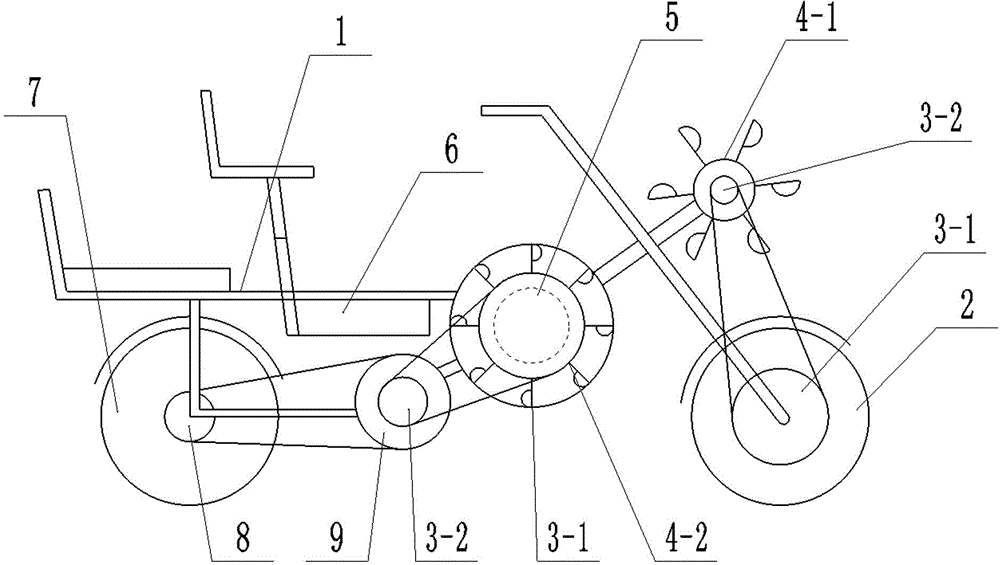 Novel magnetic suspension air wheel self-generating electric vehicle