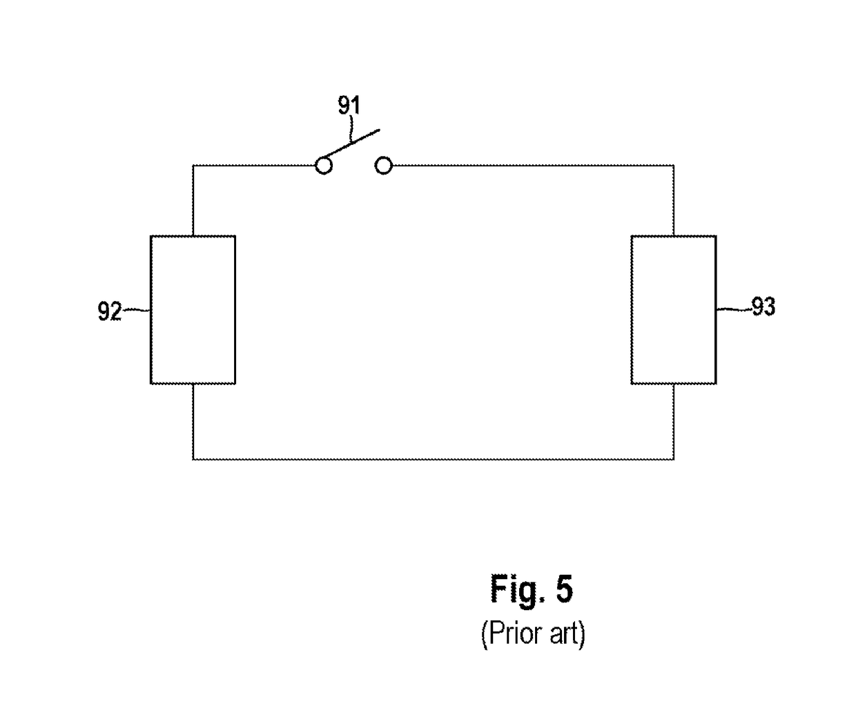 Switching device for a battery, and battery comprising said switching device