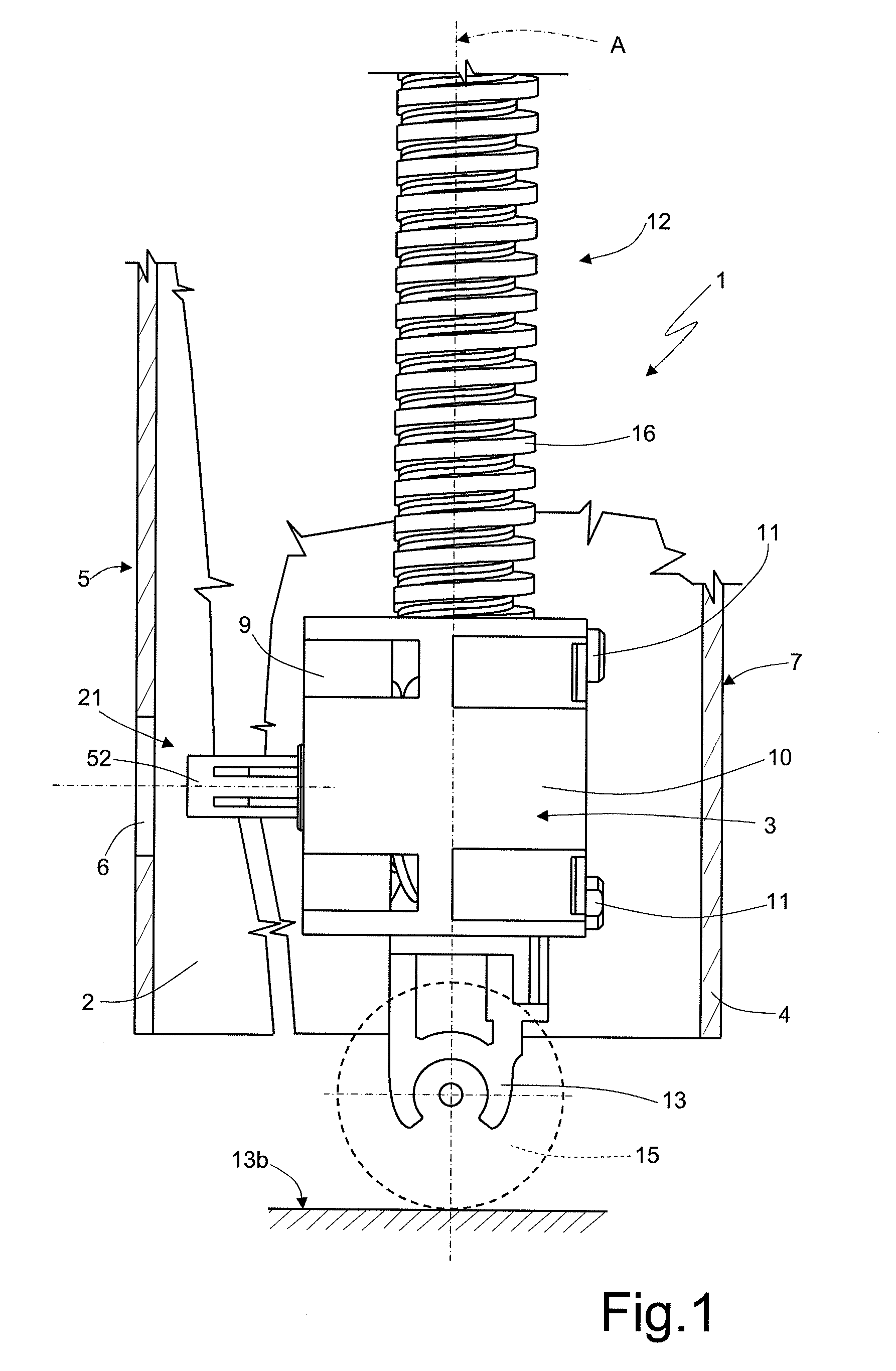 Adjustable foot, in particular a rear foot, for an electric household appliance