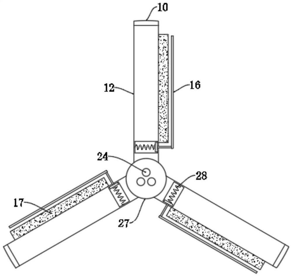 A water body oil floating collection device