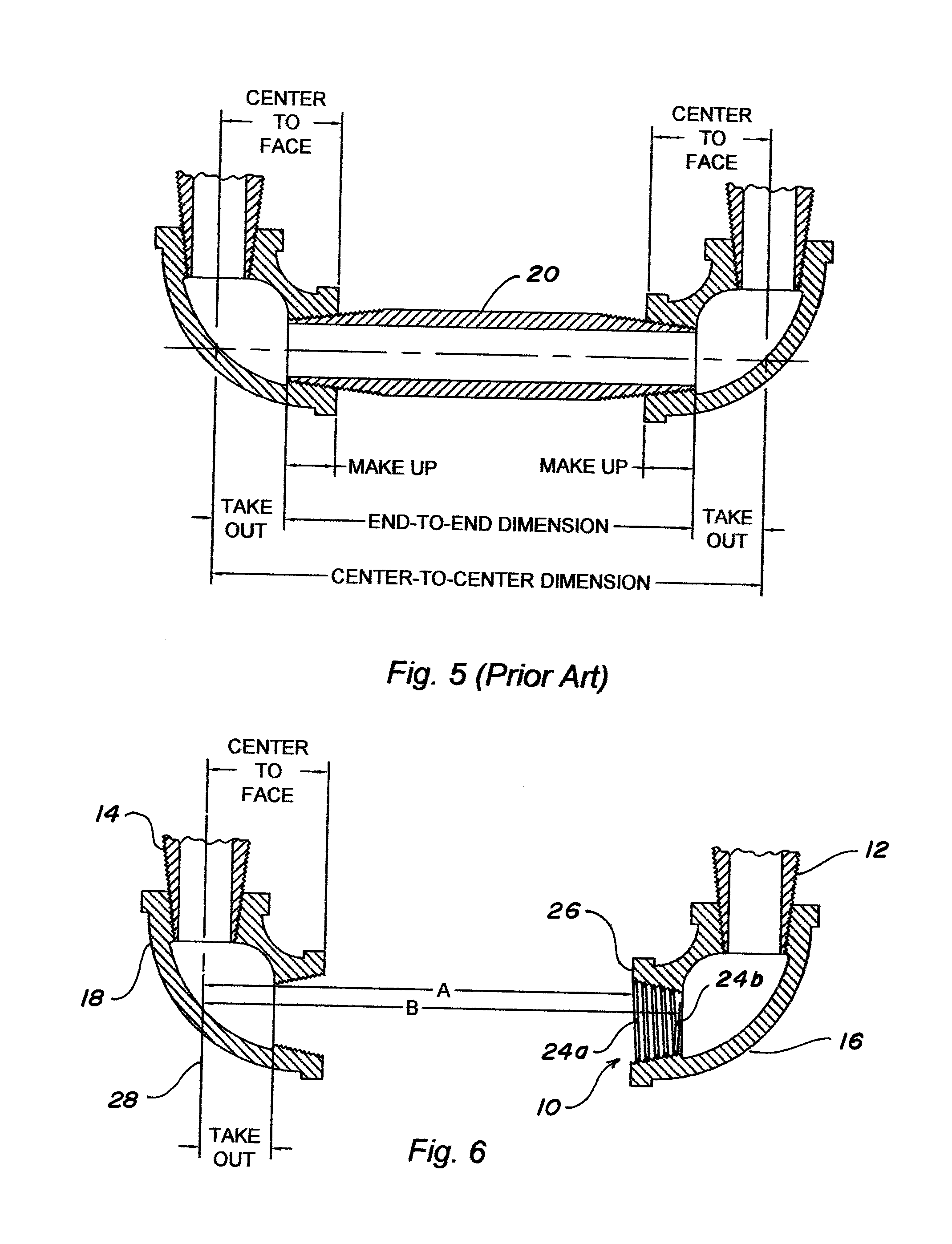 Pipe Fitting Wireform for Measuring Linear Distance and Method