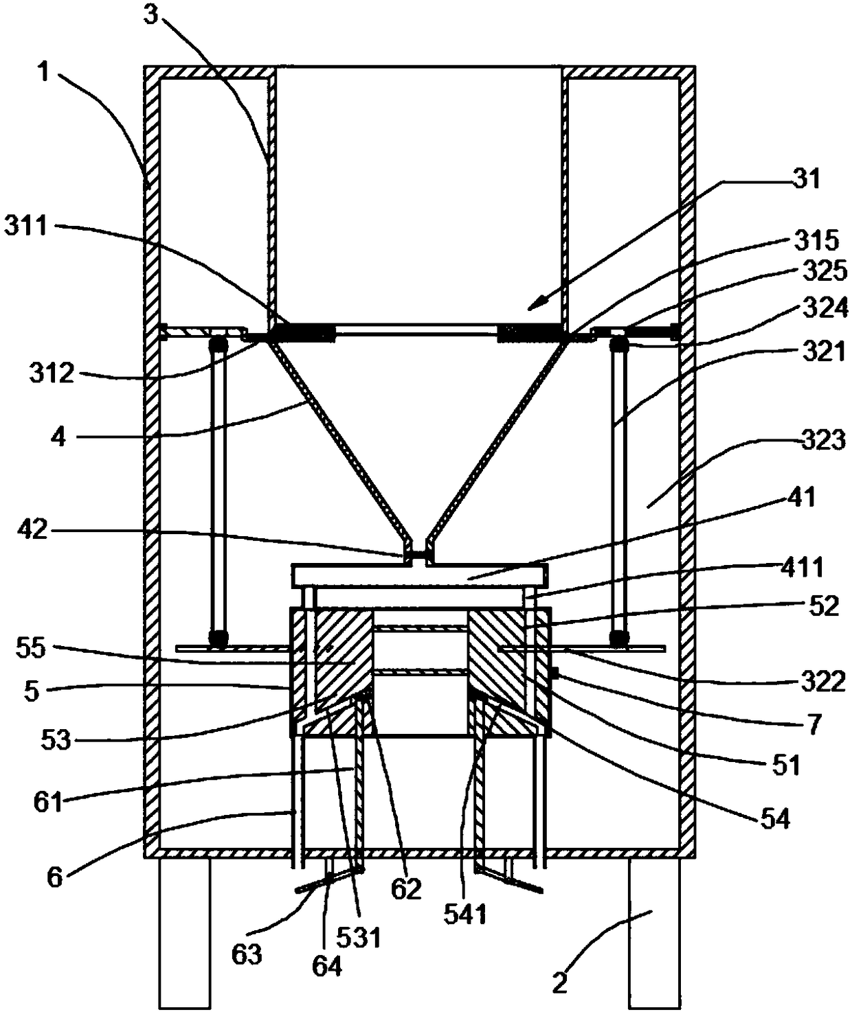 Flocculant type environmentally-friendly wastewater treatment device