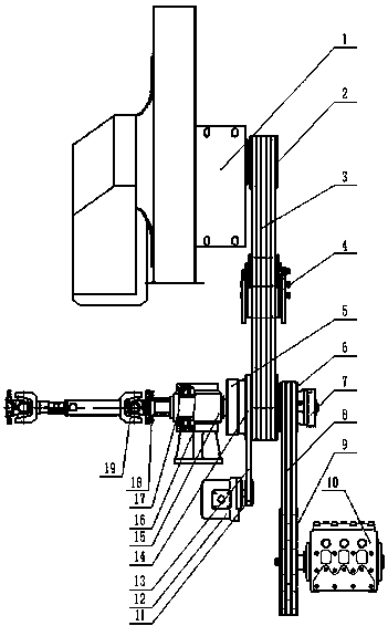 Washing and sweeping vehicle and power transmission device thereof