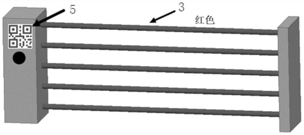 Light beam type parking entrance and exit gate system and control method