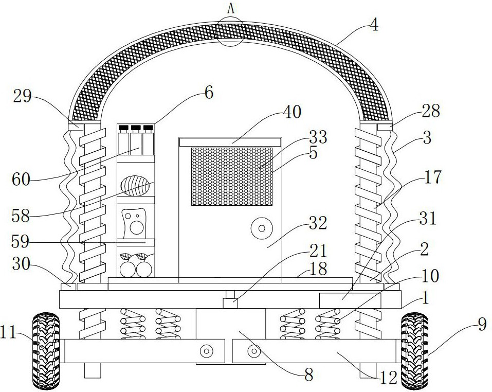 A light-weight partial follow-up safety and life-saving protection device for ore mining in the mountain