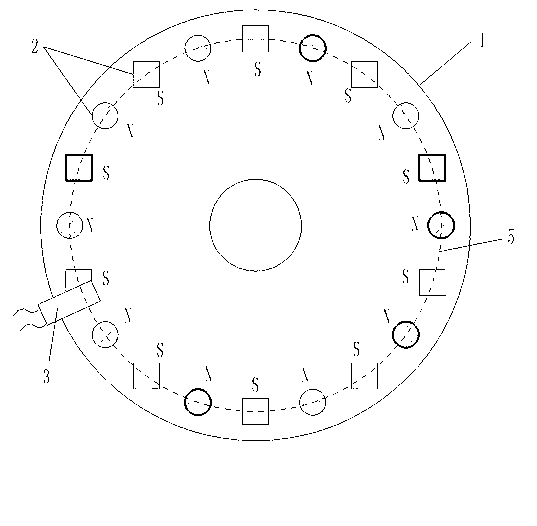 Booster bicycle provided with magnetic flux sensor with multiple magnetic blocks arranged on keyboard