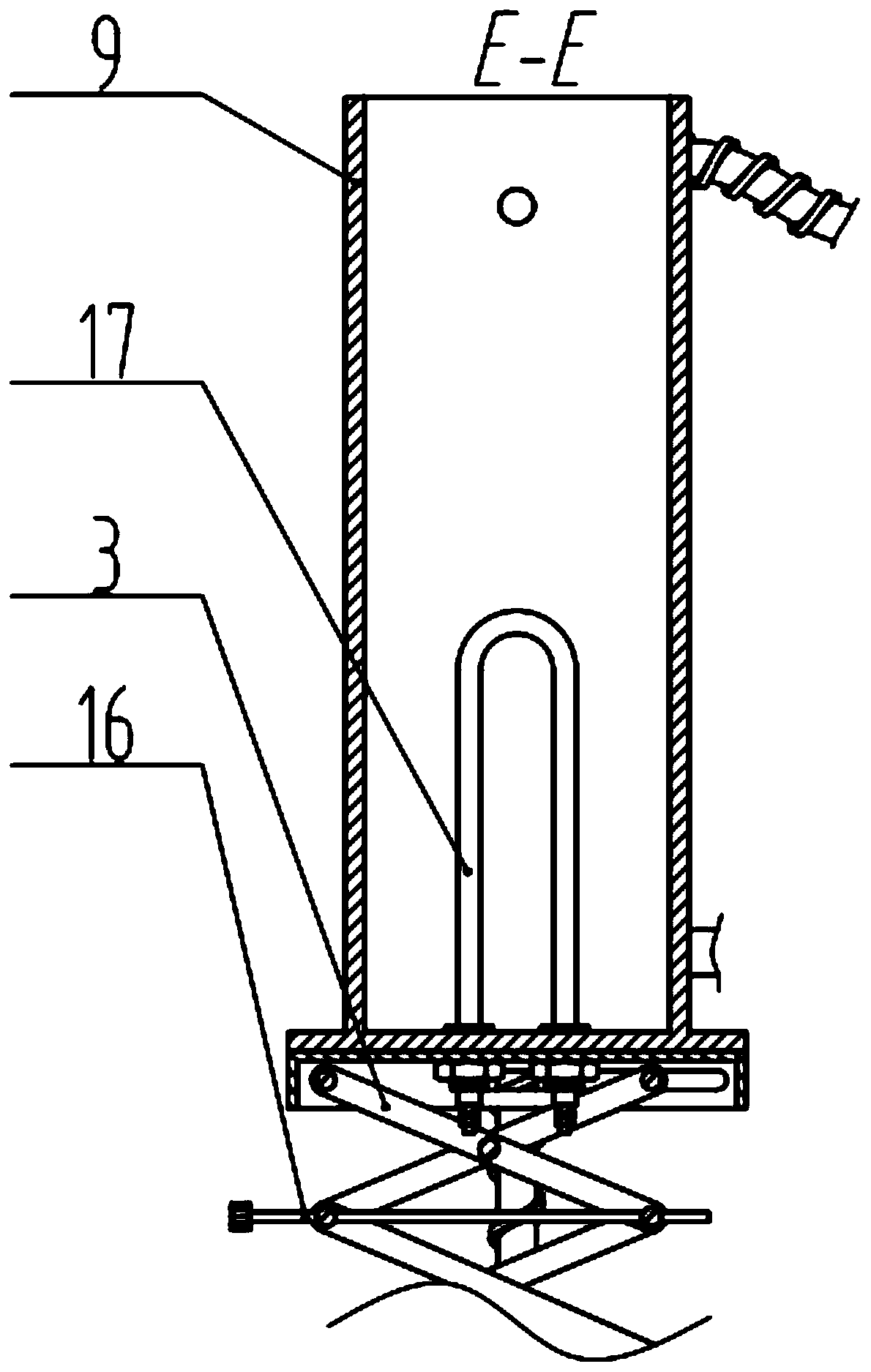 Liftable small-sized process control experiment teaching device