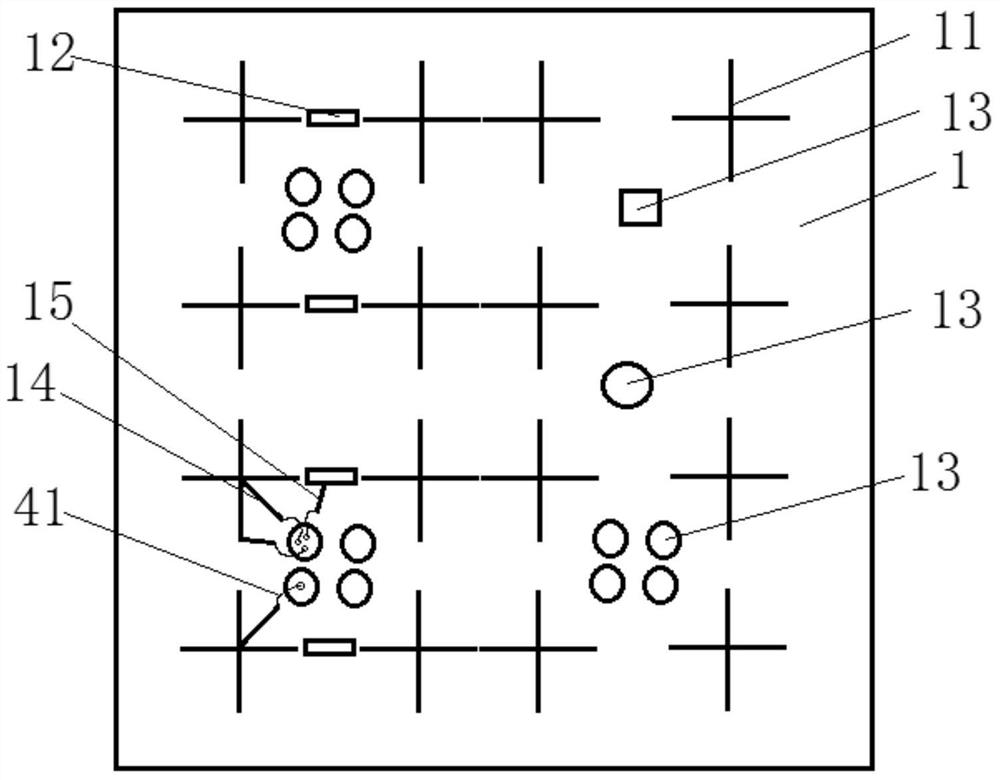 Wiring method and wiring board for surface coding scheme superconducting qubit system