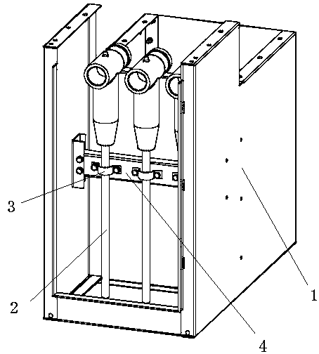 A cable fixing device and a power distribution cabinet using the cable fixing device