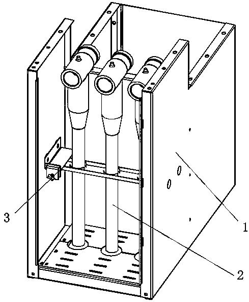 A cable fixing device and a power distribution cabinet using the cable fixing device