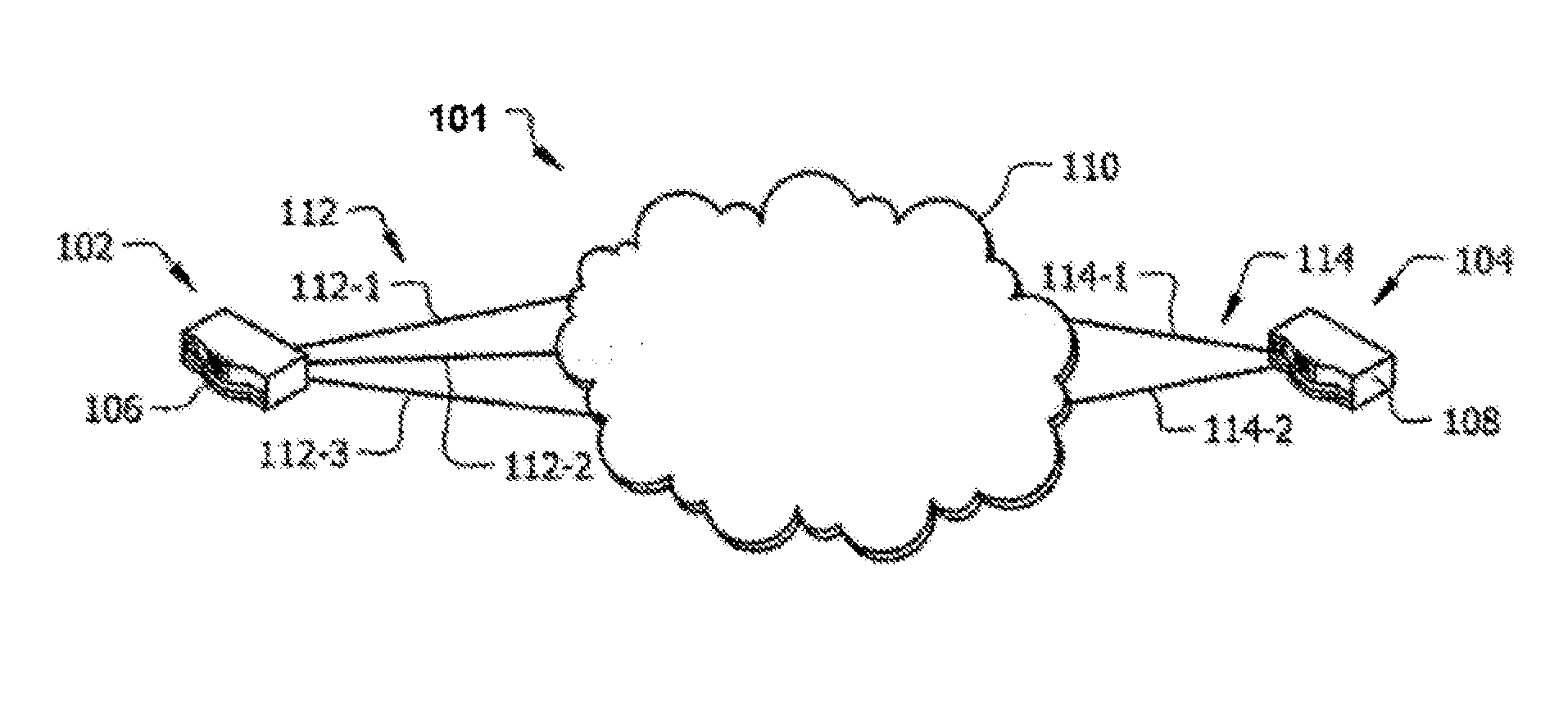 Methods and systems for transmitting data through an aggregated connection