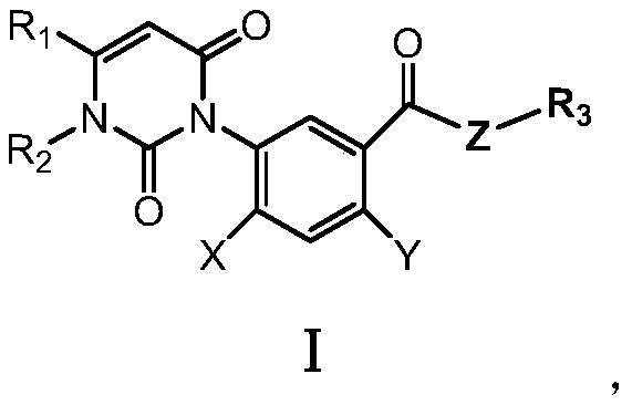 Aryl uracil compounds, preparation method thereof and pesticide composition