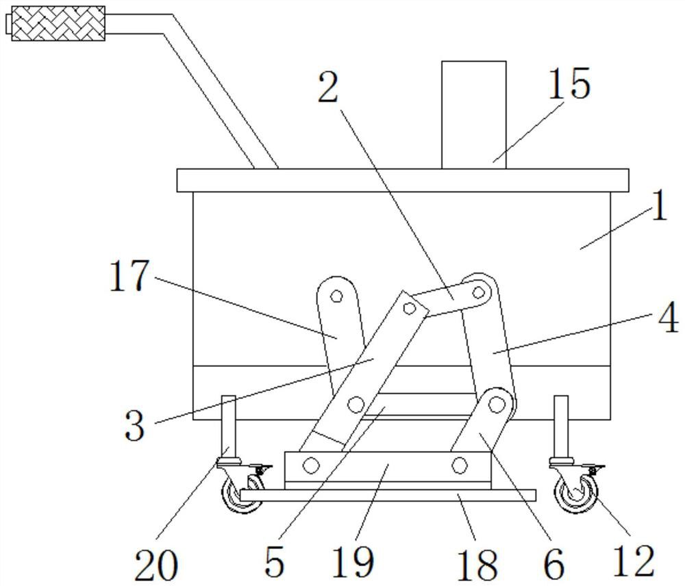 Rapid ground tamping device for housing construction project