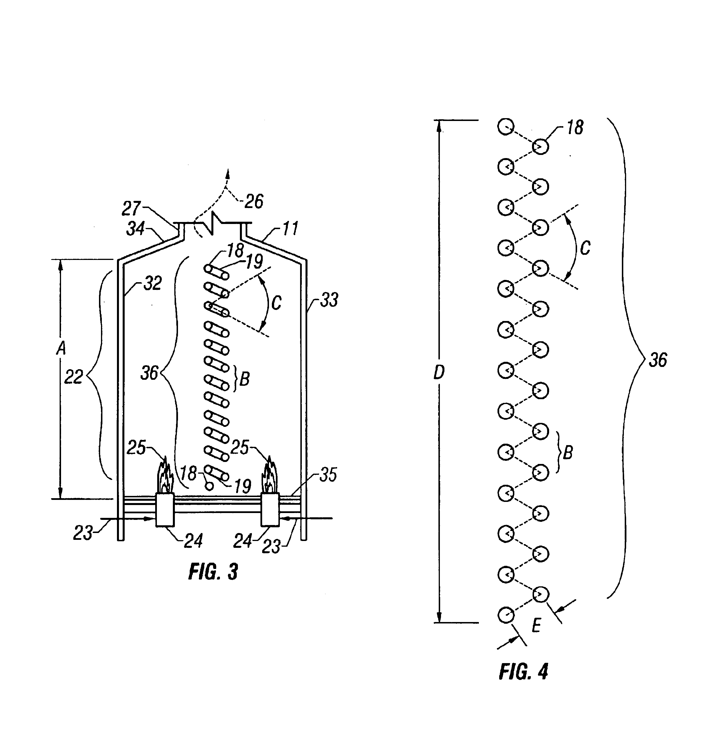 Alternate coke furnace tube arrangement