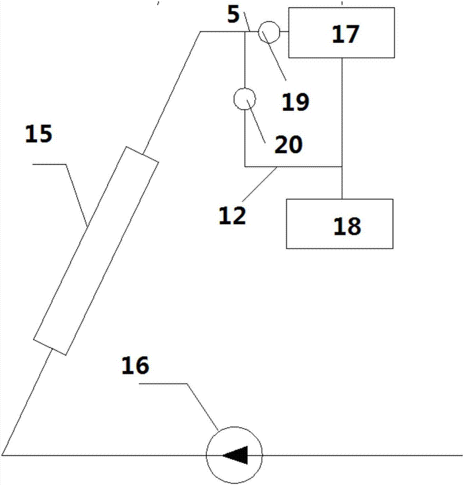 A solar lignite drying system with intelligent adjustment of fan power according to air inlet temperature