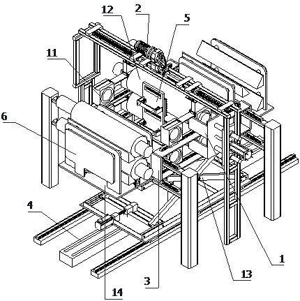 Convenient-to-disassemble roller clamping connection device for rolling mill