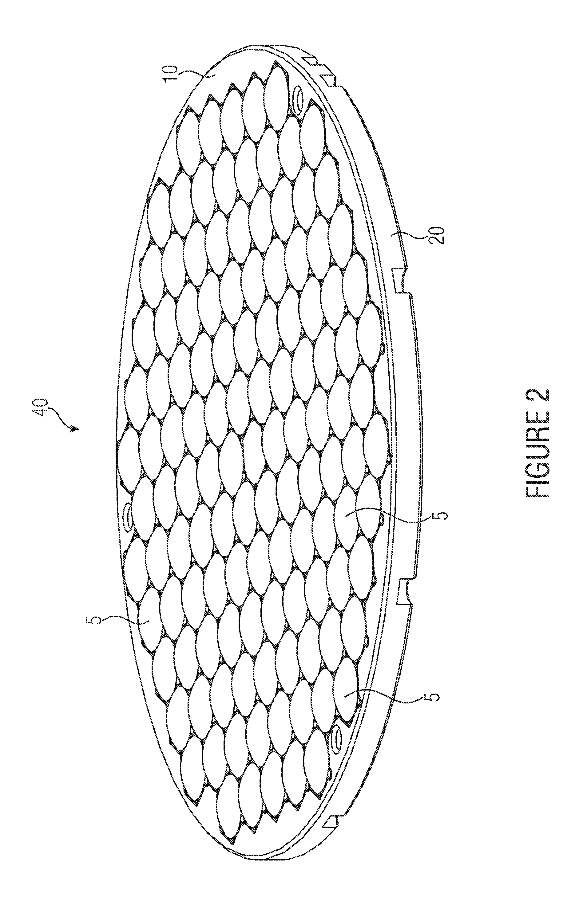Support structure for a plurality of lenses, lens, lens system, and optical system
