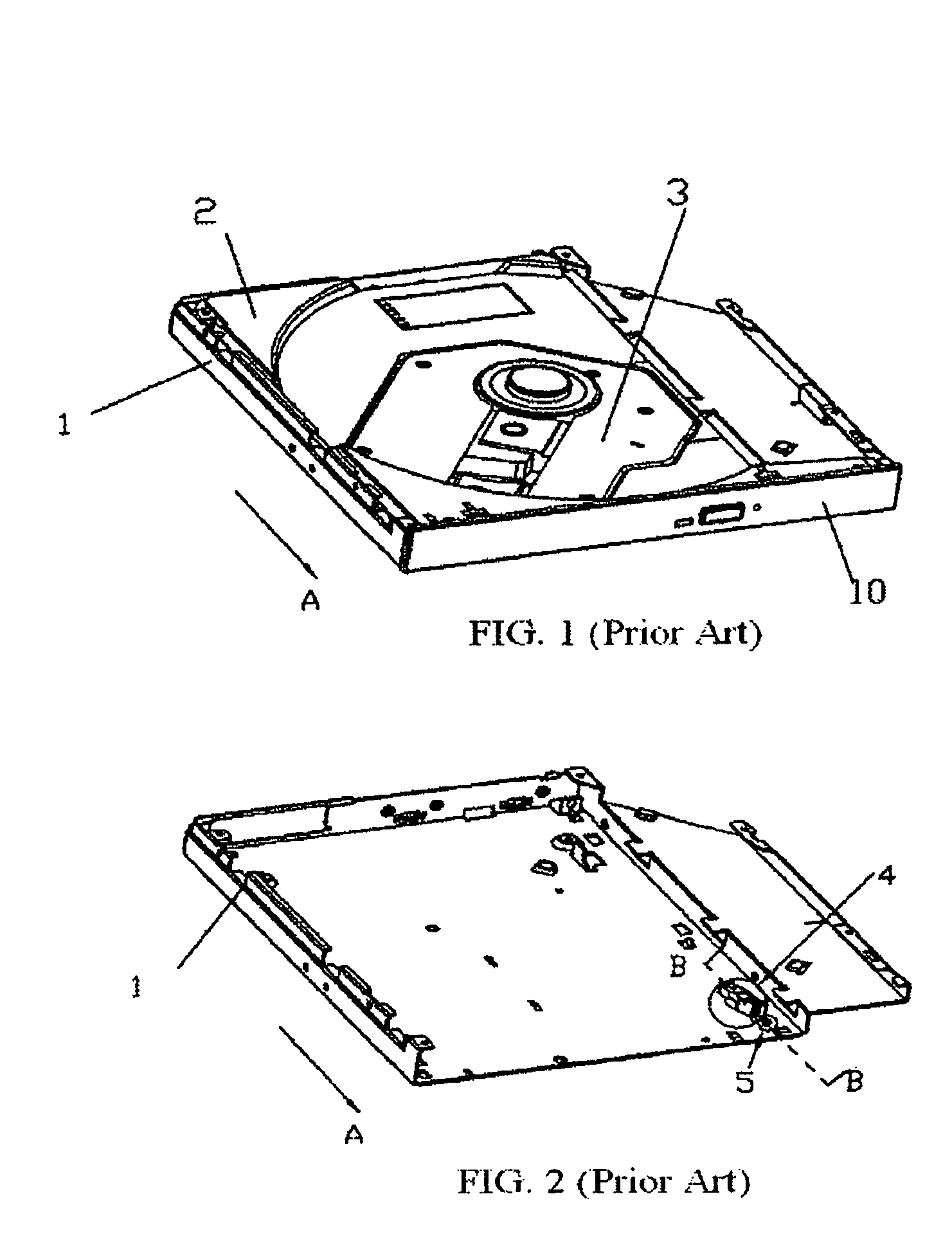 Locking member for an optical disk drive