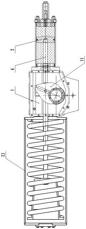 Drive device based on gas-liquid combination spring and valve actuator