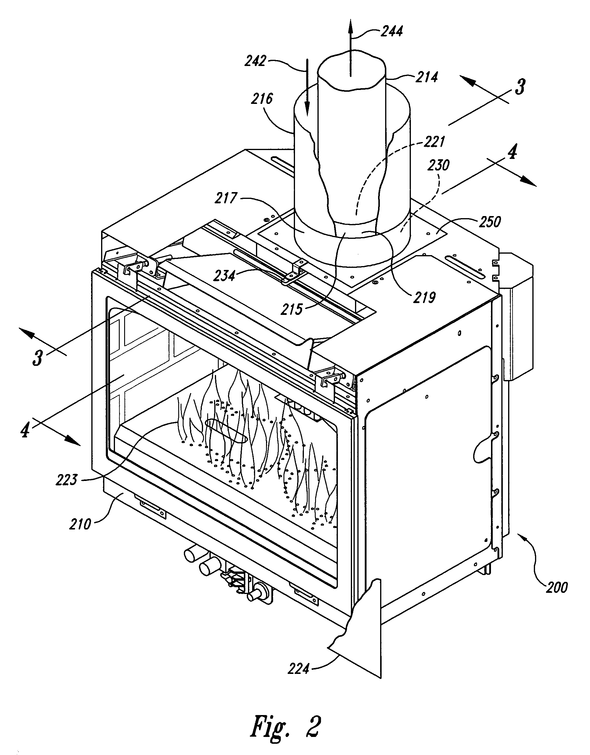 Apparatuses and methods for balancing combustion air and exhaust gas for use with a direct-vent heater appliance