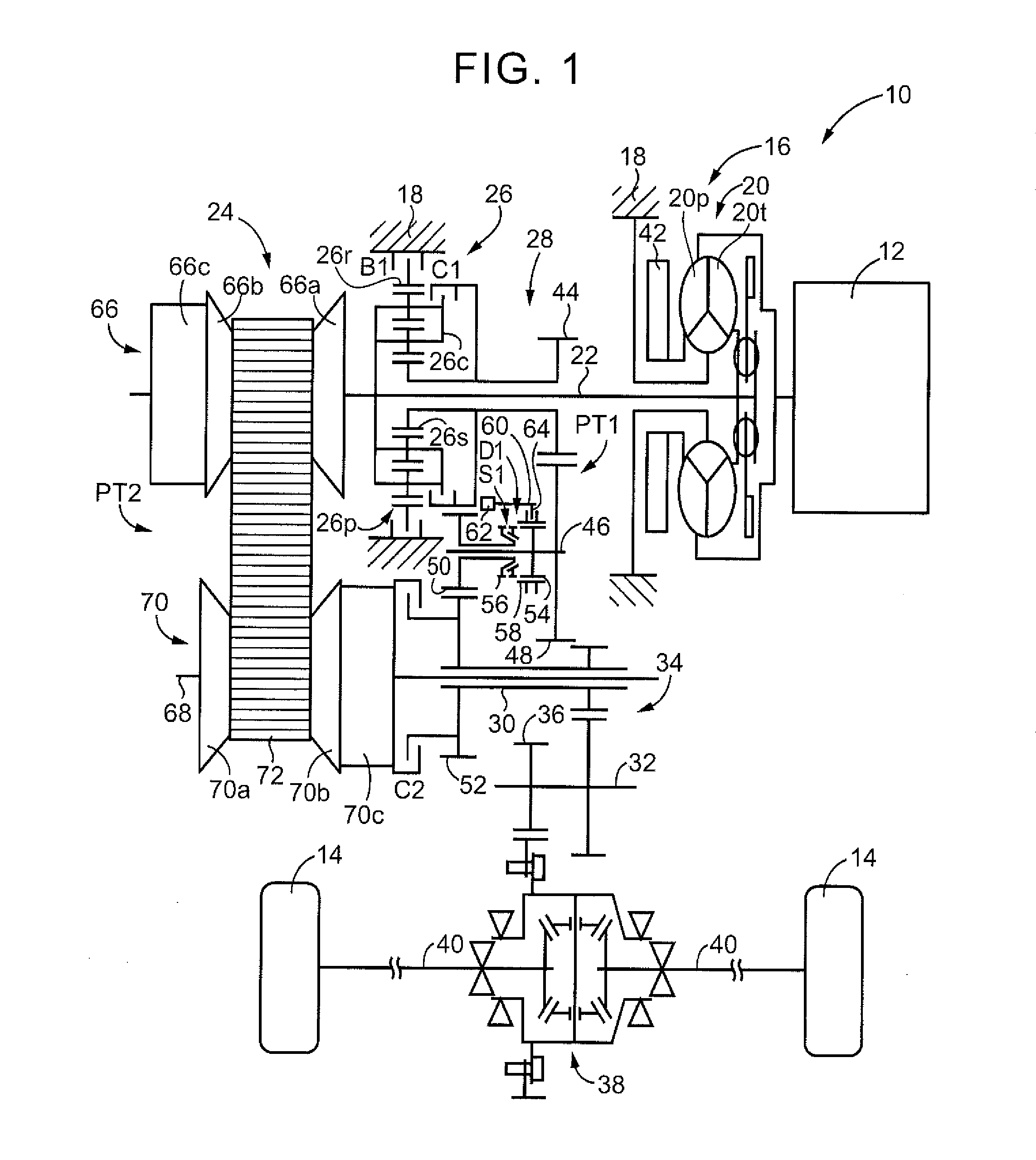 Control apparatus for power transmission system