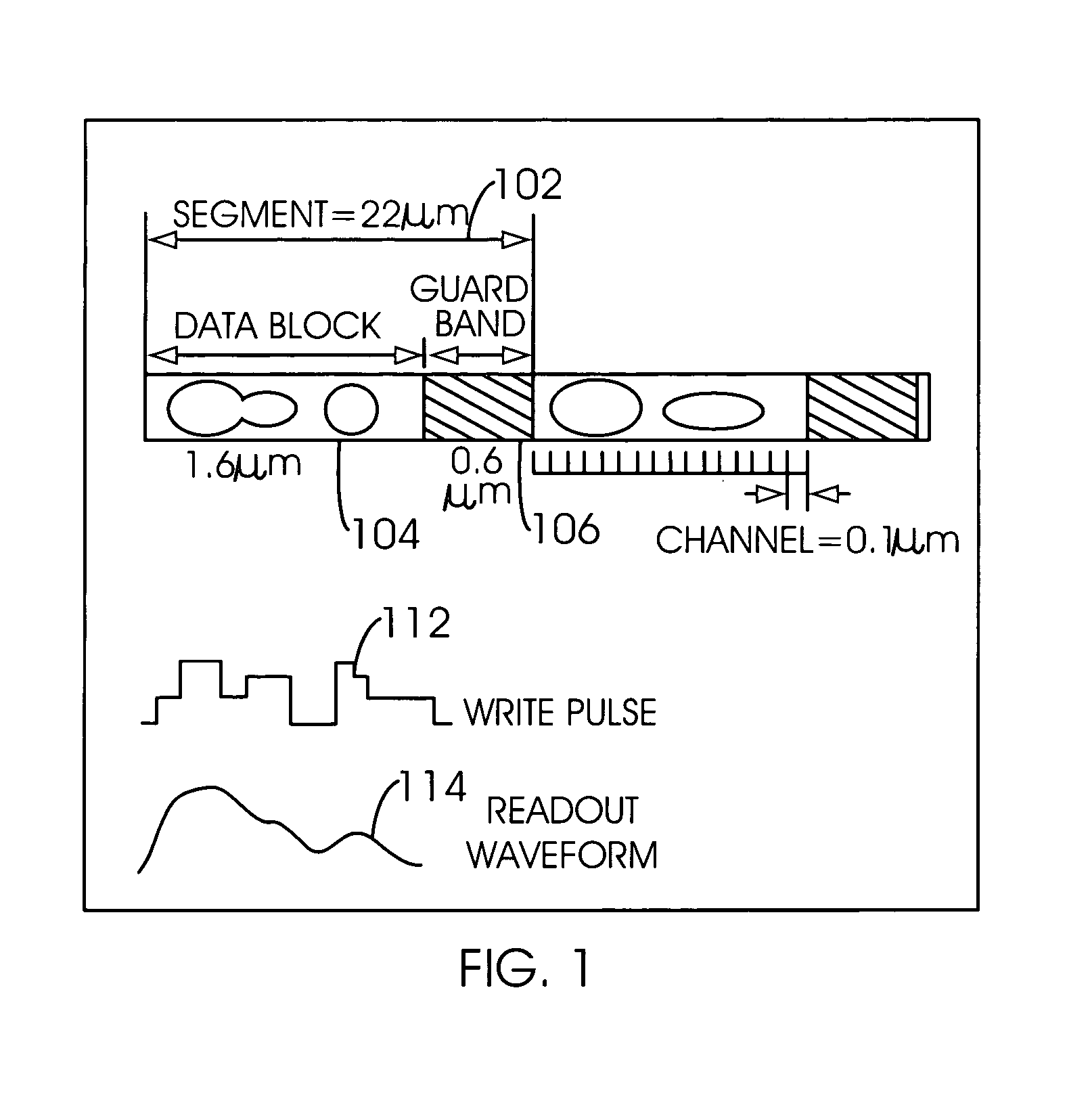 High density analog recording using write symbols having distinguishable readout waveforms