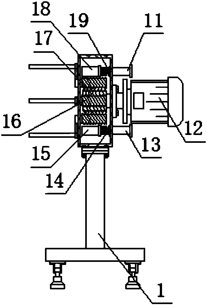 Filament supporting machine facilitating falling-off of bracket