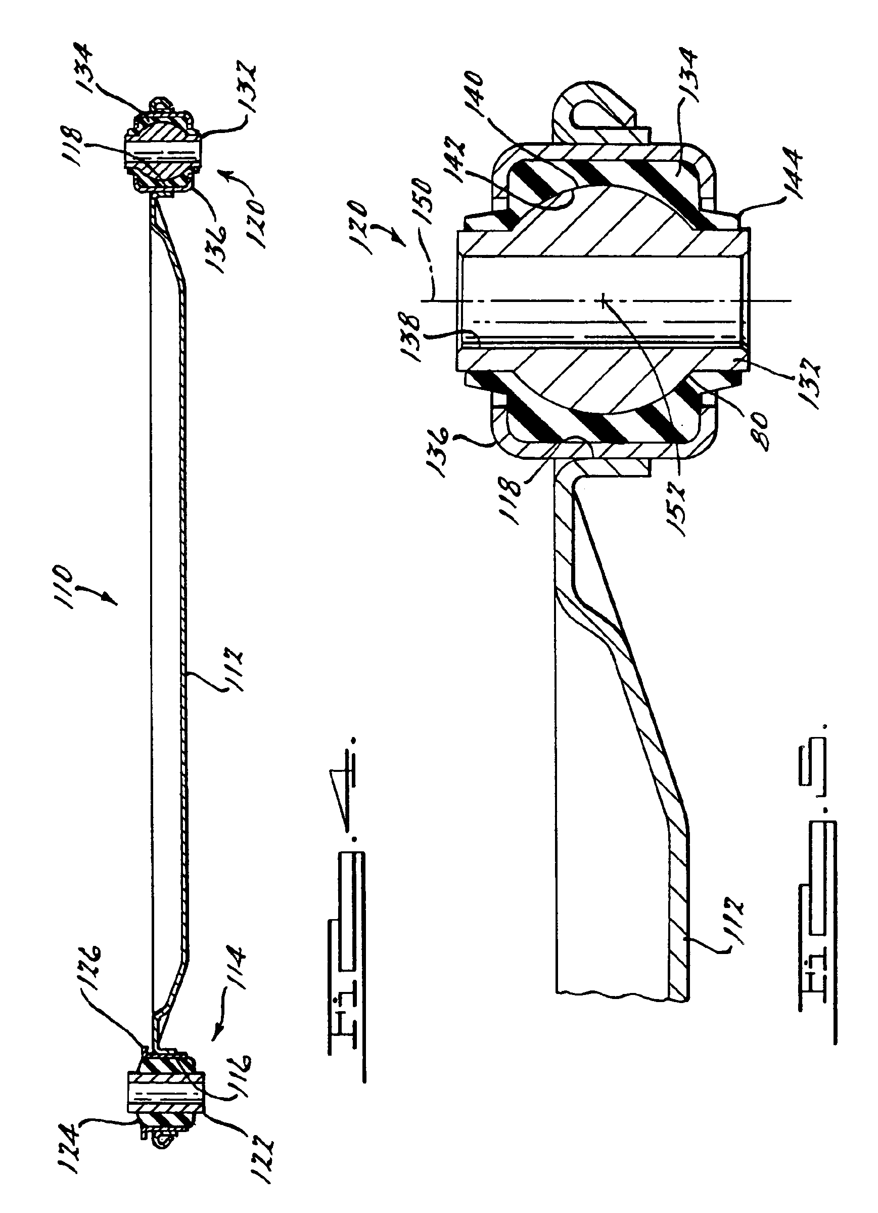 Low-torque pivot bushing