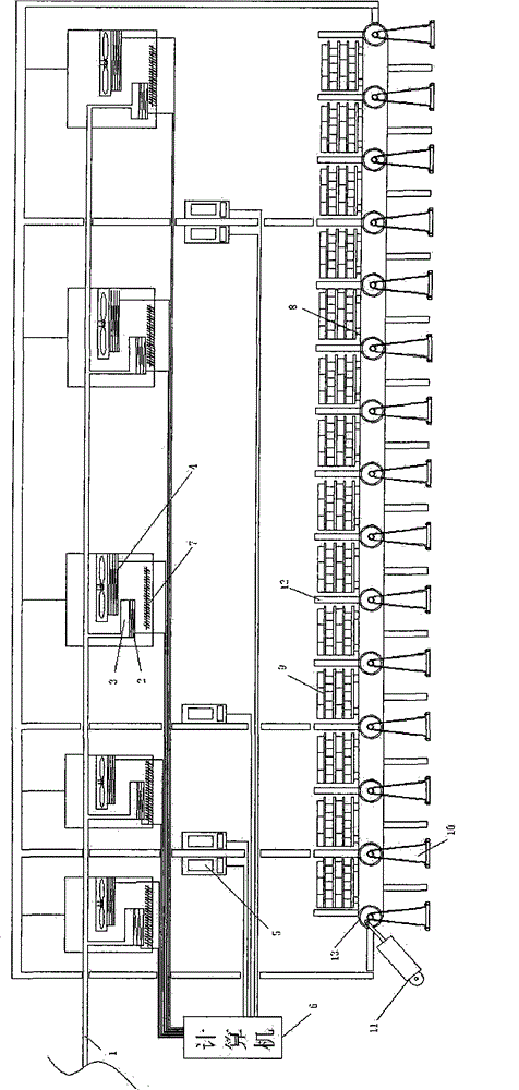 Novel intelligent automatic humidity and temperature kiln inside curing system and method for cement product