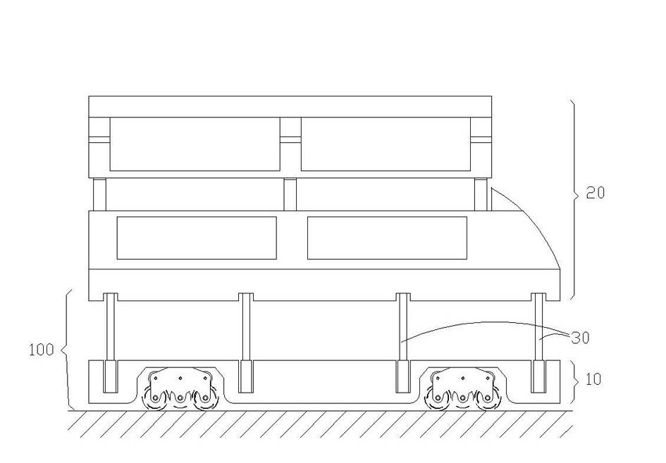 Liftable road traffic carrying method and liftable road traffic carrying system