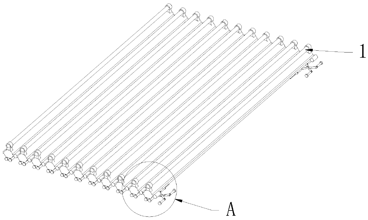 Arc-shaped door core plate bending device