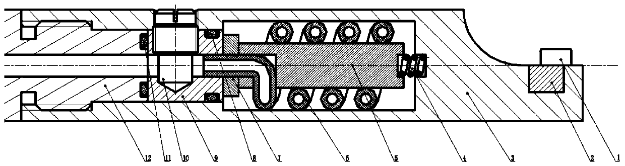 A dynamic damping boring bar with variable stiffness and single degree of freedom