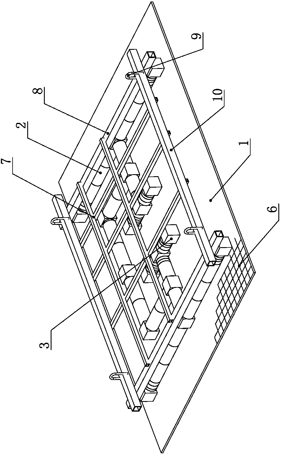 Laying method of casting system