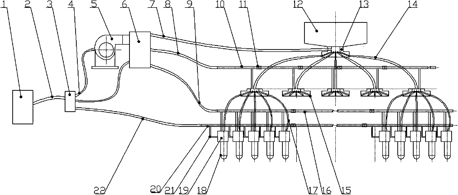 Pneumatic expandable combined precision seeder