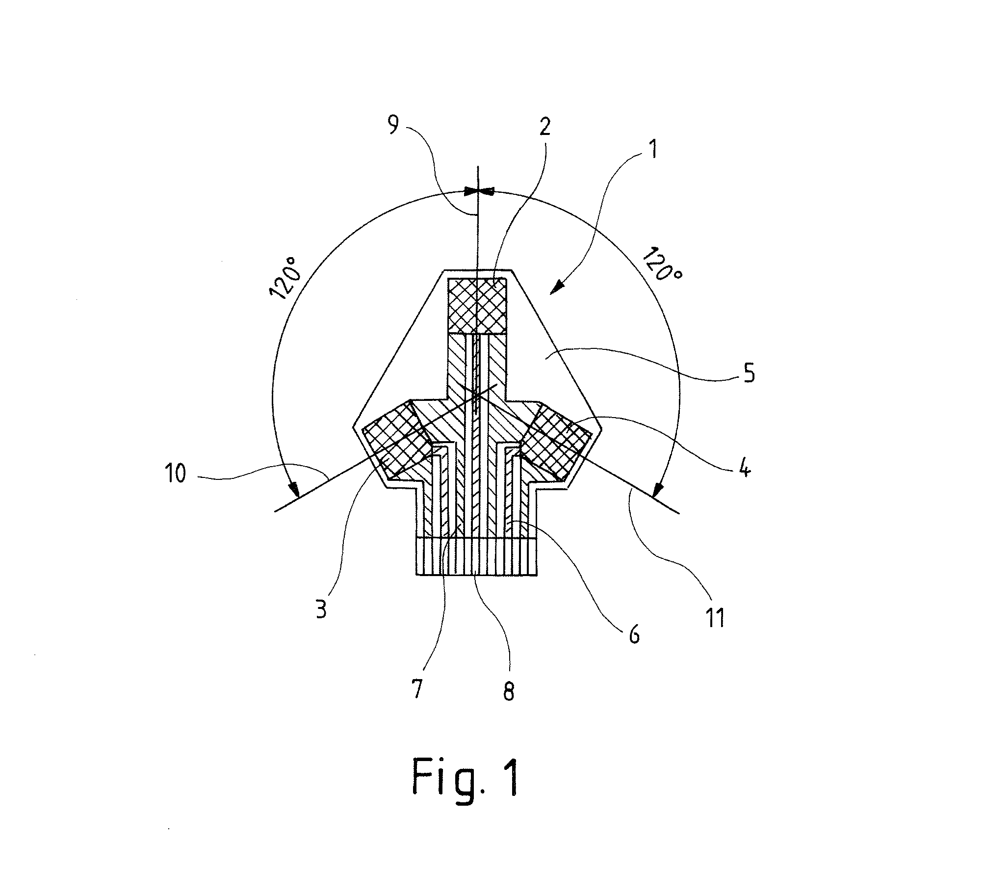 Device and method for detecting at least one structure-borne sound signal