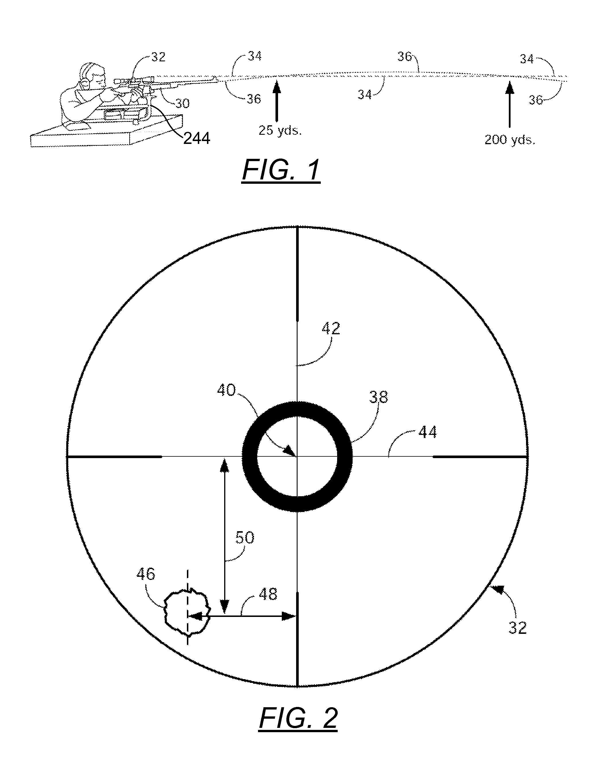 Method and system for aligning a point of aim with a point of impact for a projectile device