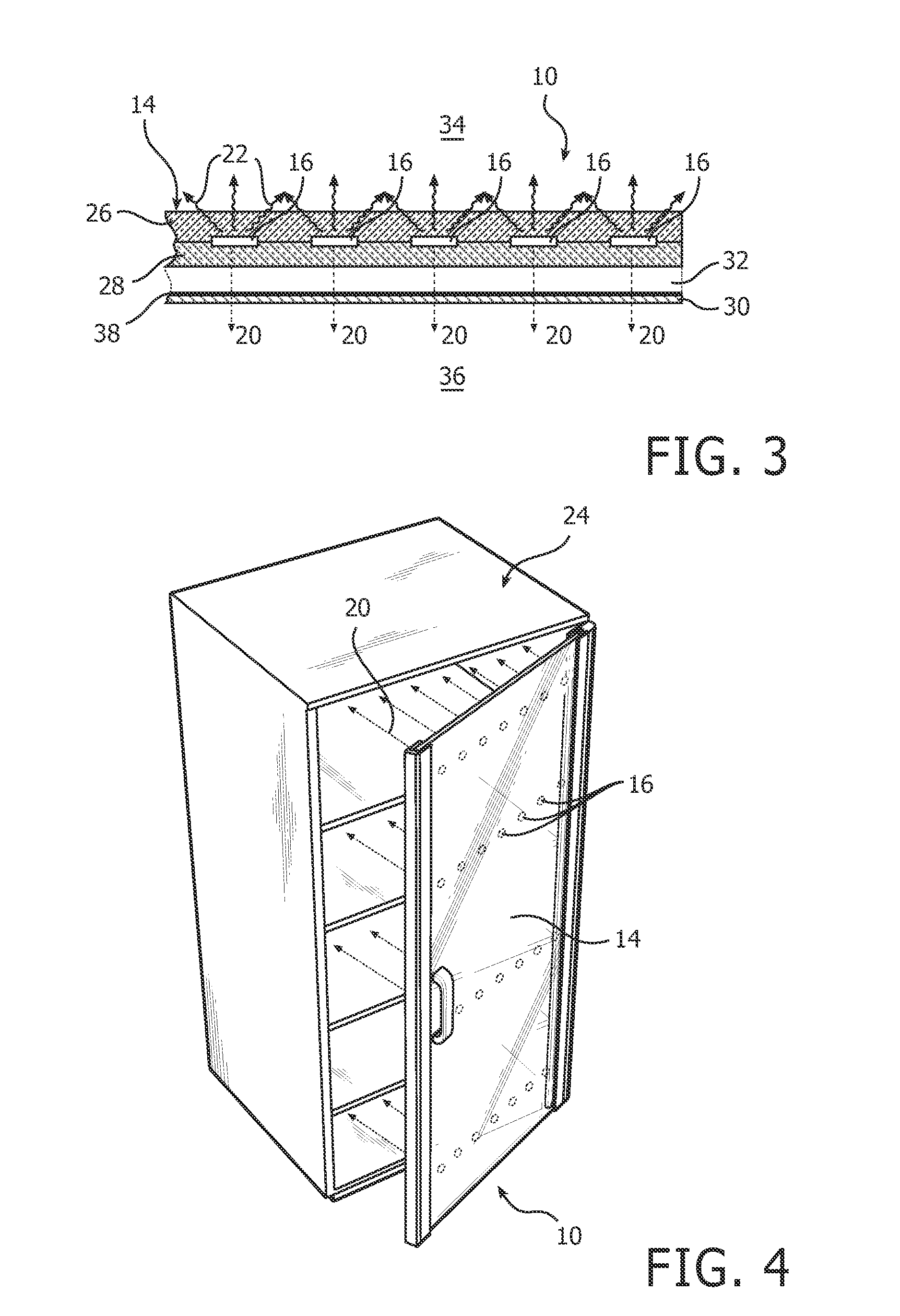 Door for a cold storage device such as a refrigerator or freezer