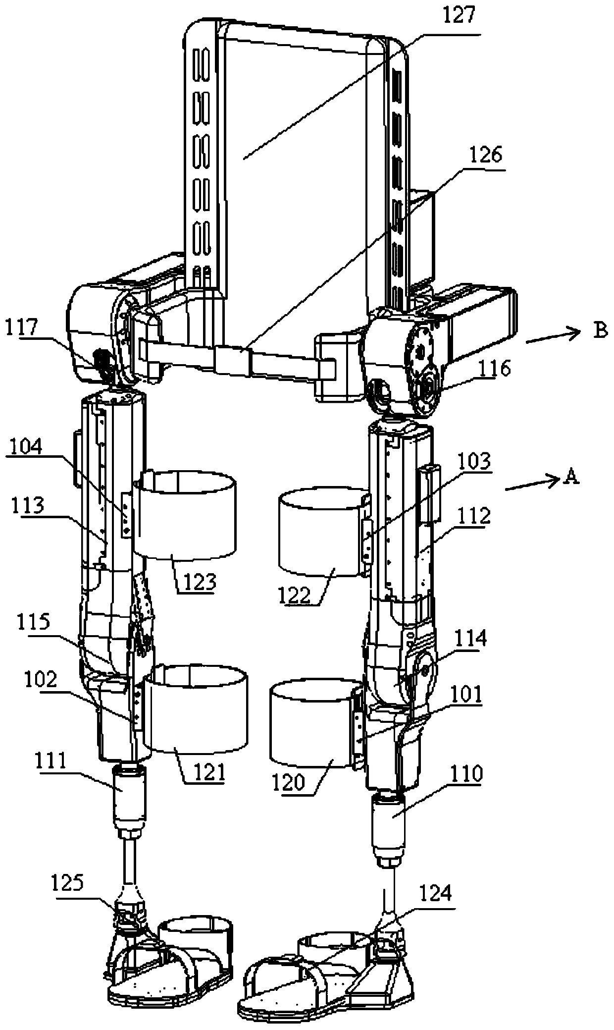 Lower limb exoskeleton robot system and its follow-up angle detection device and control method