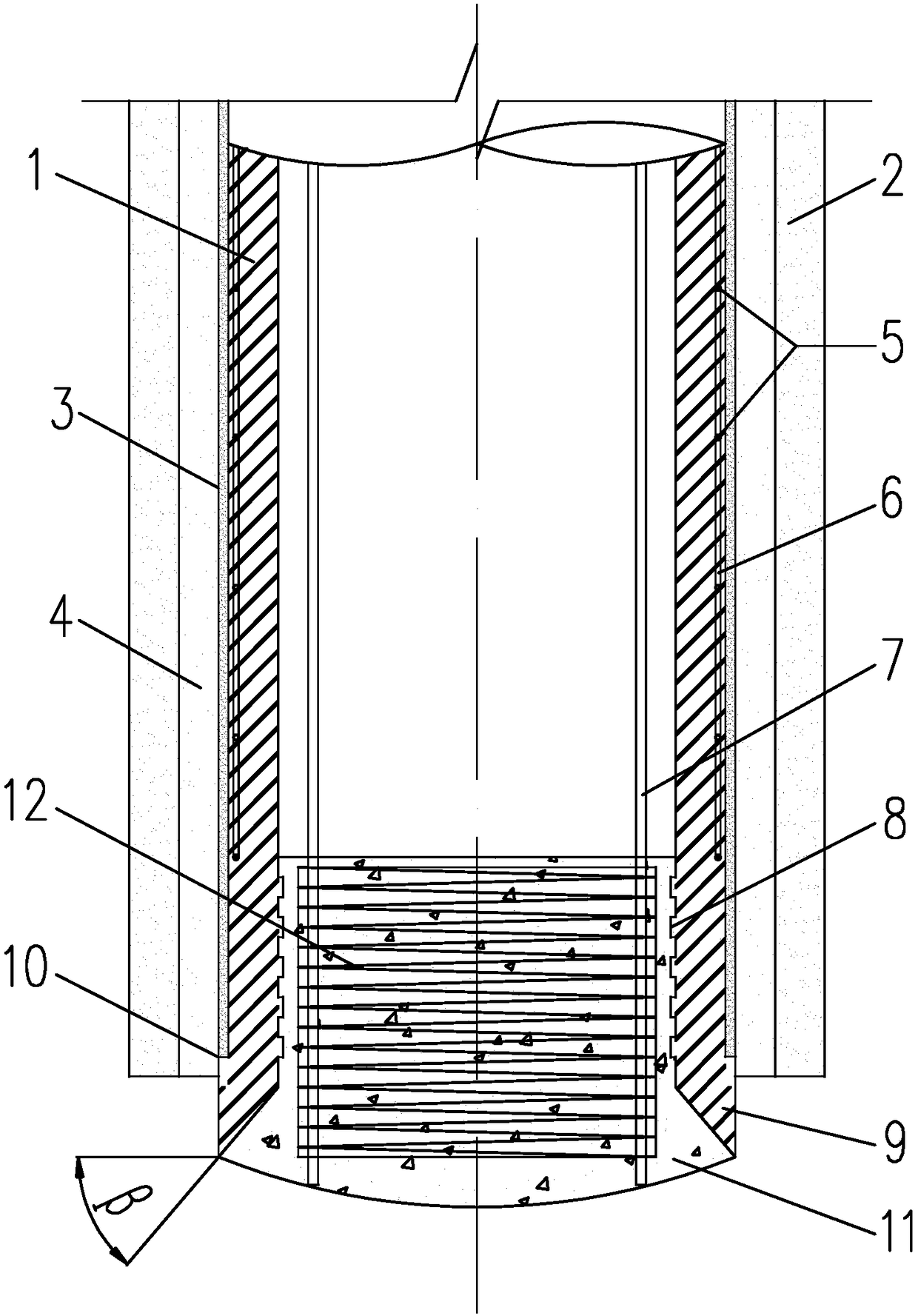 A super-large-diameter hollow independent composite pile foundation and its construction method